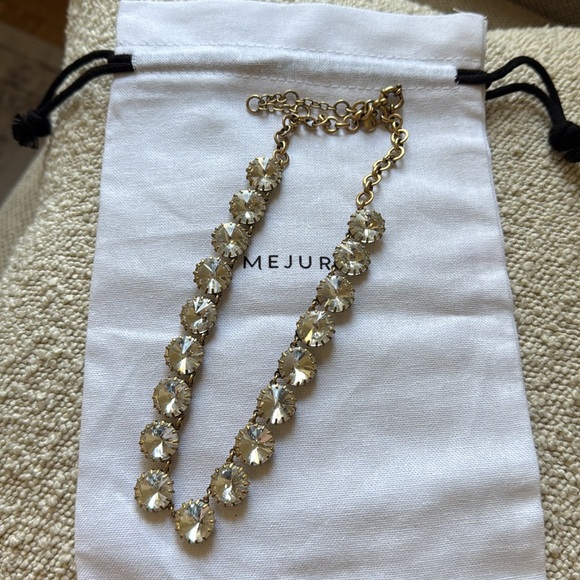 {J. Crew} Large Clear Rhinestone Choker Necklace - Picture 4 of 4